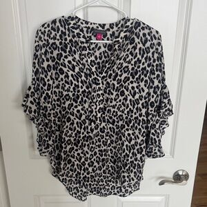 Animal Print Vince Camuto Blouse